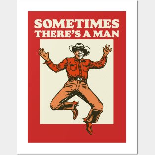 Sometimes There's A Man Western Dude Lebowski Posters and Art